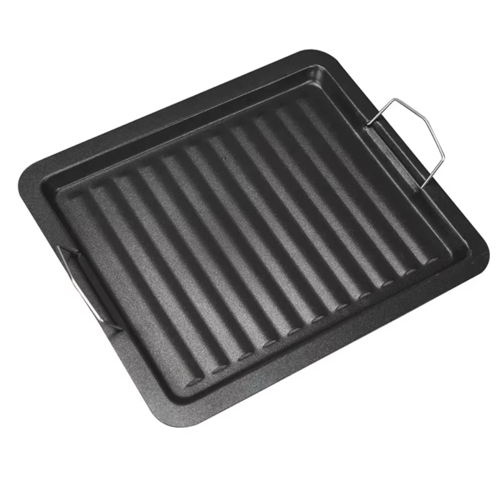Camping Cooking Flat Top - กระทะย่างเคลือบกันติด แผ่นเหล็กสำหรับแคมป์ปิ้ง บาร์บีคิว ย่างสเต็ก ทำอาหารกลางแจ้ง ปิกนิก