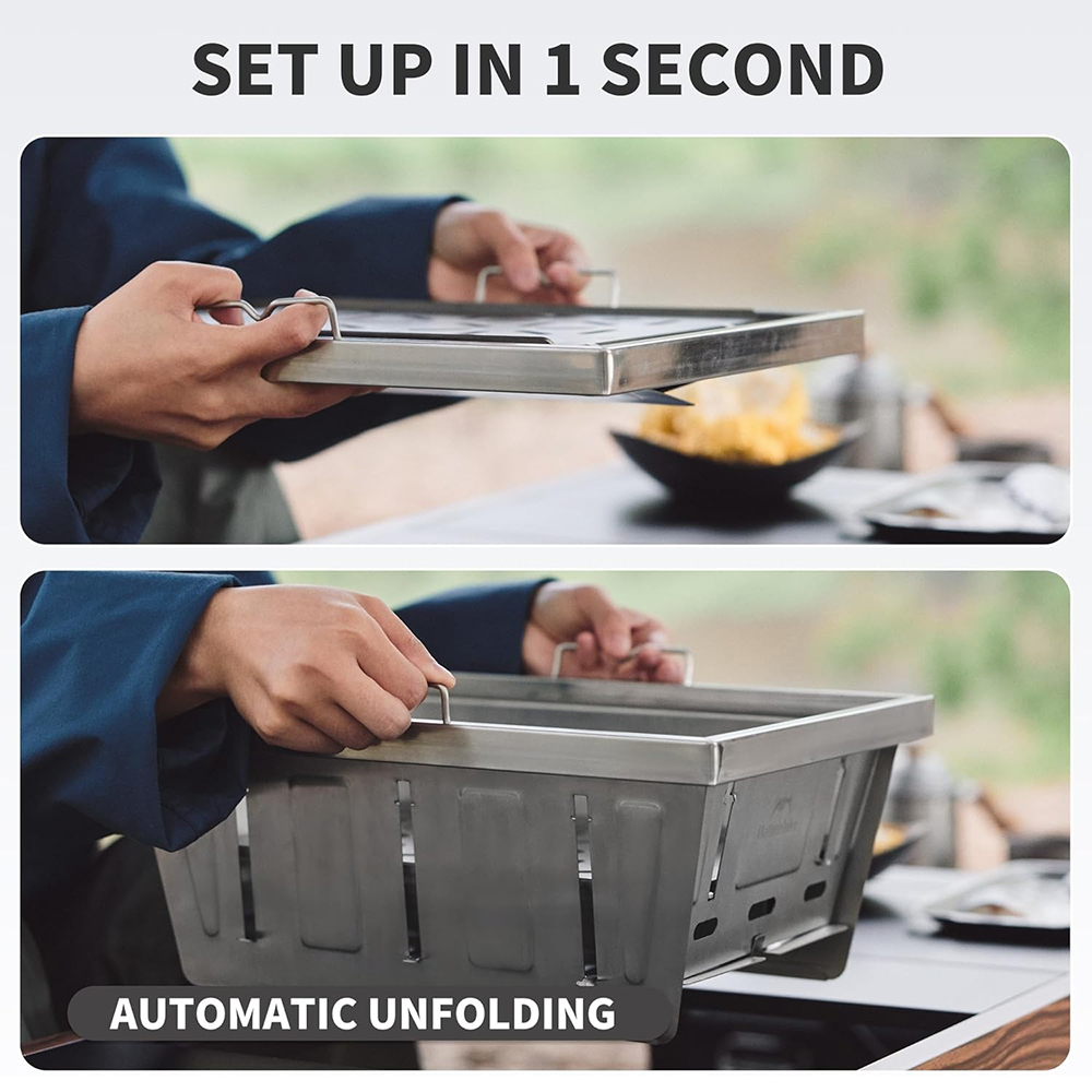 เตาถ่านพกพา Naturehike สำหรับโ - Camping Cooking Table บทวิจารณ์และราคา