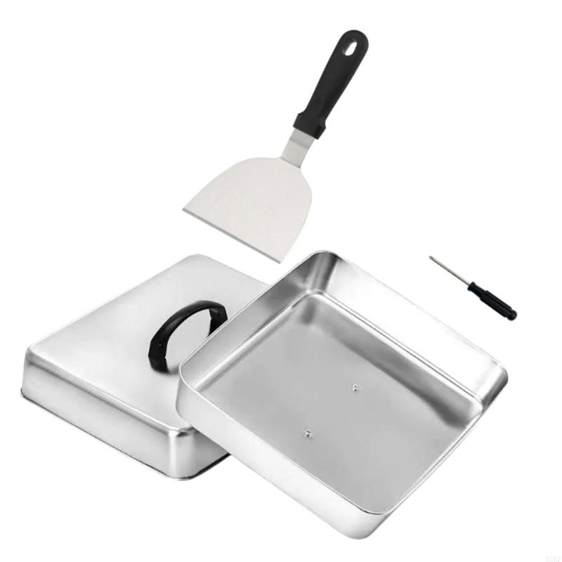 ฝาครอบด้านบนเรียบทรงสี่เหลี่ยม - Camping Cooking Flat Top บทวิจารณ์และราคา