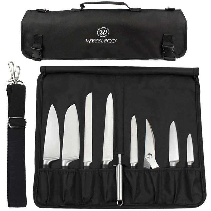 มีดแบบพกพาม้วนกระเป๋า Oxford ห - Camping Cooking Organizer บทวิจารณ์และราคา