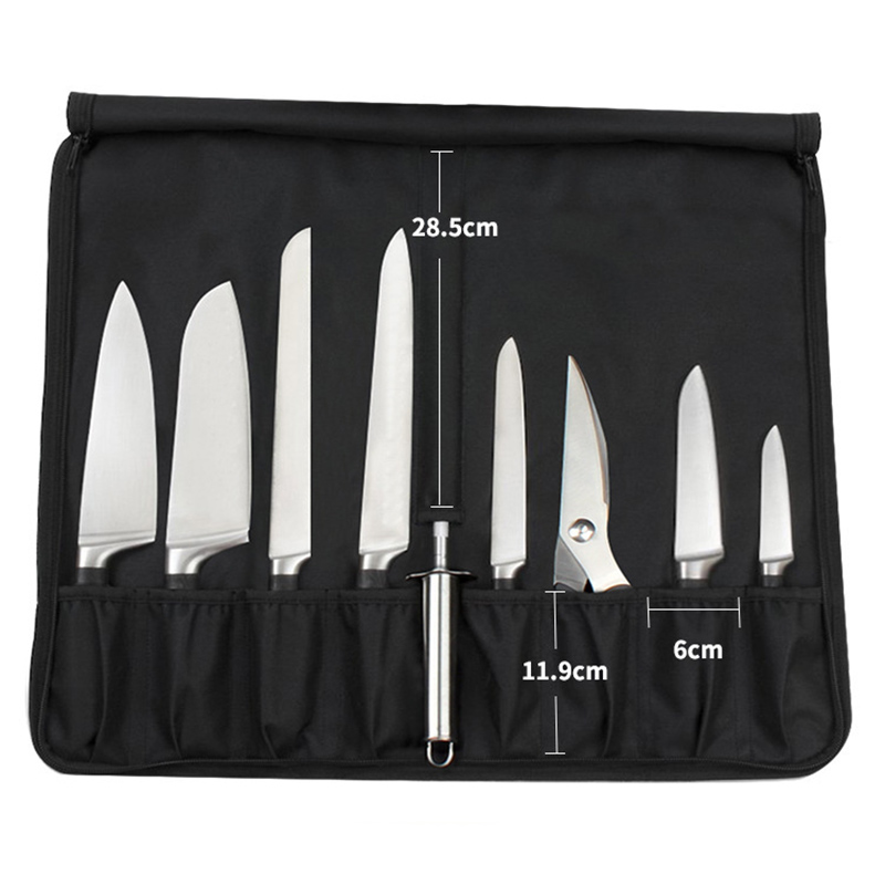 มีดแบบพกพาม้วนกระเป๋า Oxford ห - Camping Cooking Organizer บทวิจารณ์และราคา