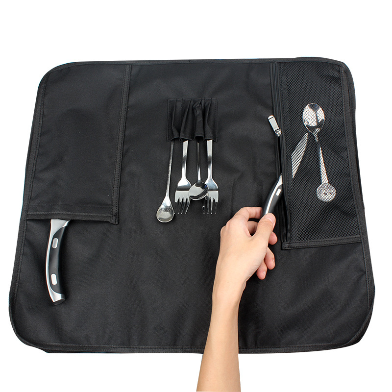 มีดแบบพกพาม้วนกระเป๋า Oxford ห - Camping Cooking Organizer บทวิจารณ์และราคา