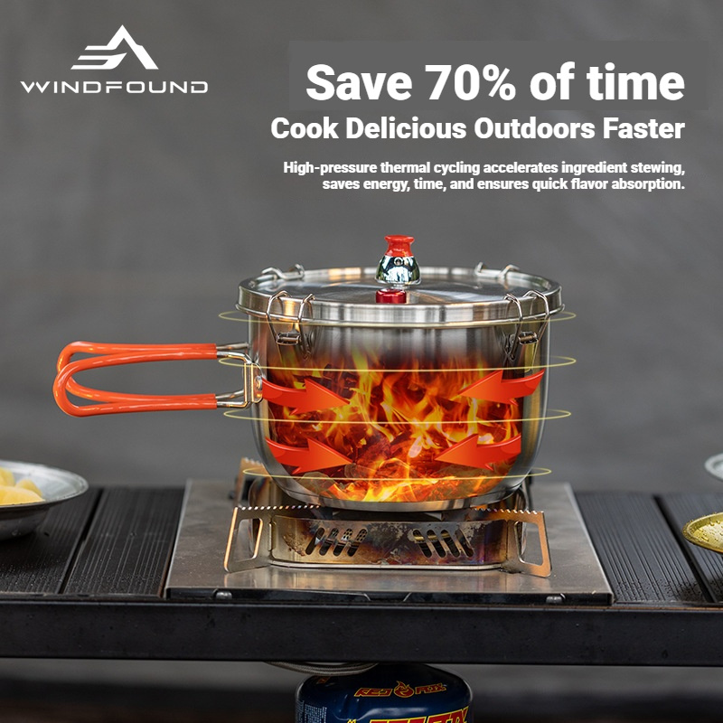 หม้อหุงต้มแรงดันสแตนเลสสำหรับใ - Camping Hiking Cooking บทวิจารณ์และราคา